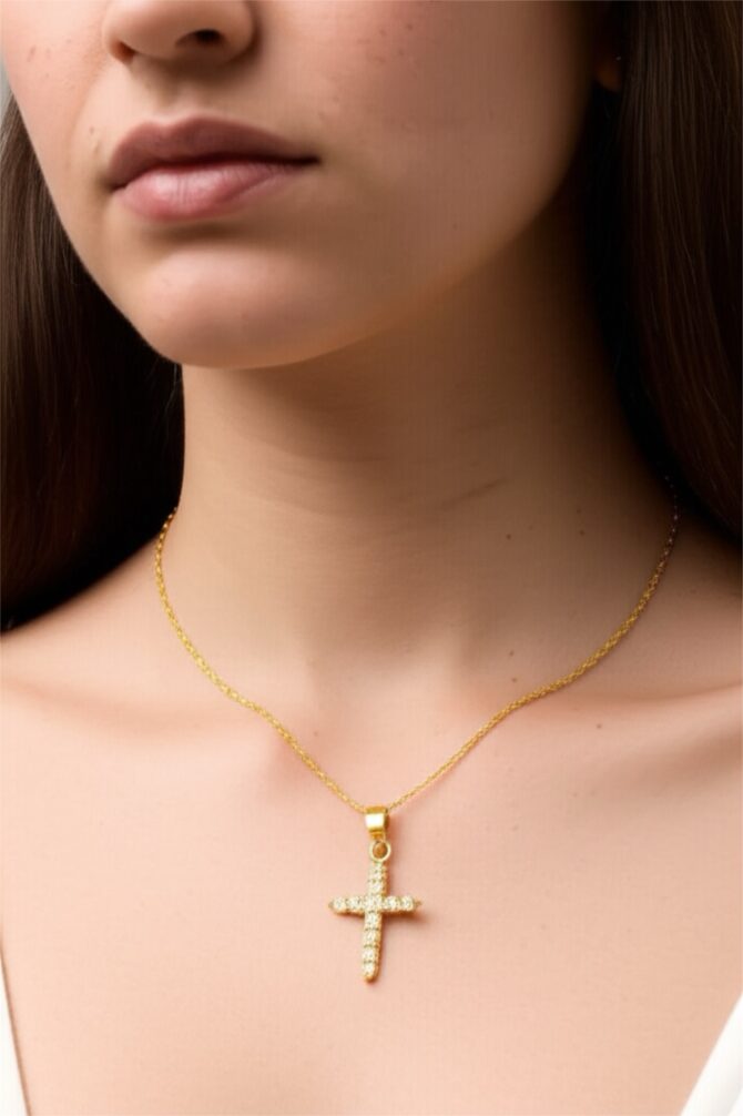 Glossy Cross Halskette – Bild 2